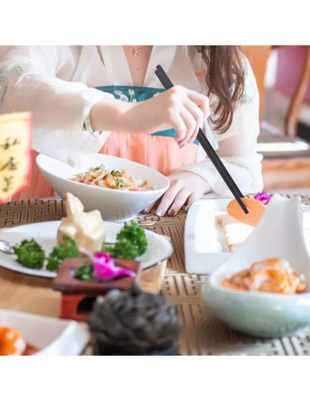 10 Pares de Palillos de Fibra de Vidrio Lusanville 24 cm