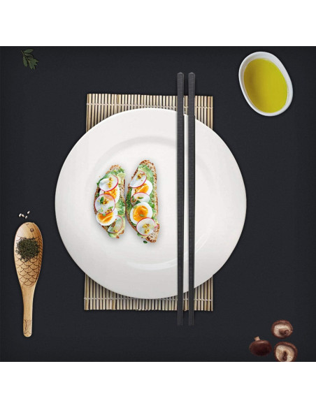 10 Pares de Palillos de Fibra de Vidrio Lusanville 24 cm