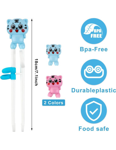 Palillos de Entrenamiento Abeillo para Principiantes 18 cm