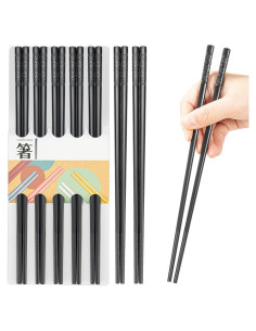 Juego de 5 Pares de Palillos Reutilizables PTNITWO 24 cm