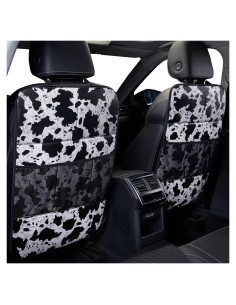 Protectores de Asiento Trasero LSBS Estampado de Vaca - 2 Piezas