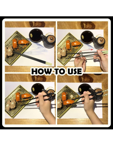 7 Pares de Palillos Reutilizables de Entrenamiento LYART