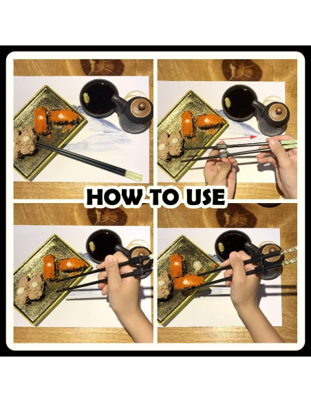 7 Pares de Palillos Reutilizables de Entrenamiento LYART