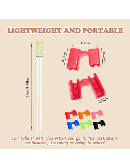 7 Pares de Palillos Reutilizables de Entrenamiento LYART