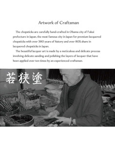 Palillos Japoneses Premium Terra 23 cm Set 2pcs Lacados 2