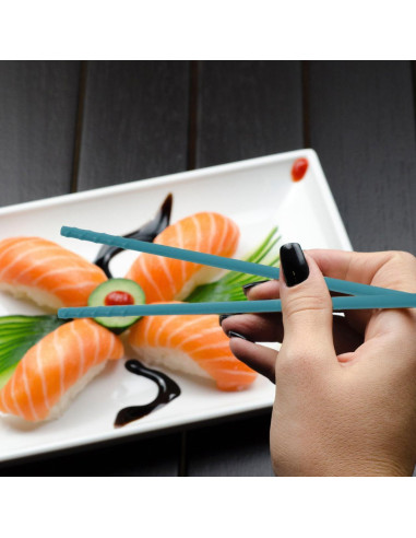 4 Pares de Palillos de Silicona SHOWERORO Resistentes al Calor