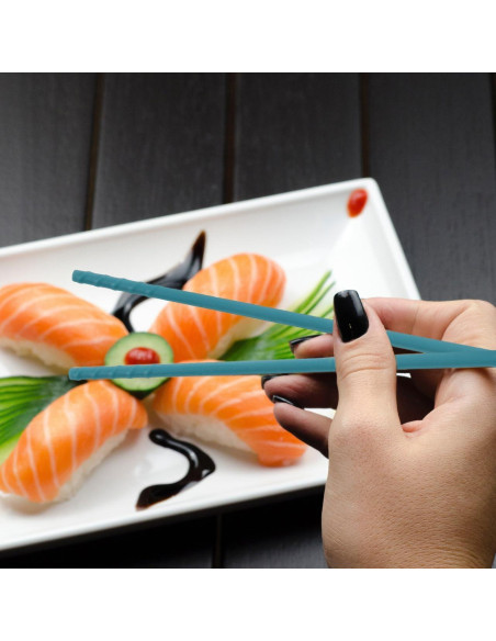 4 Pares de Palillos de Silicona SHOWERORO Resistentes al Calor