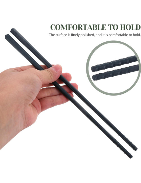 4 Pares de Palillos de Silicona SHOWERORO Resistentes al Calor