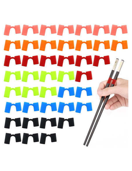 42 Piezas Ayudantes de Palillos Reutilizables Aswewamt