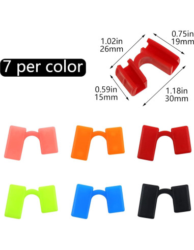 42 Piezas Ayudantes de Palillos Reutilizables Aswewamt