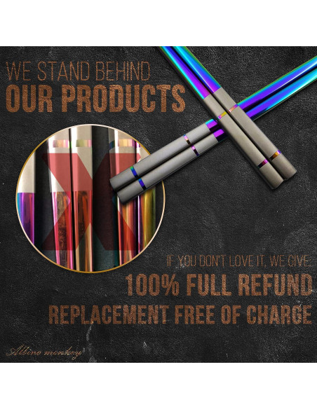 Palillos Reutilizables Albino Monkey - 5 Pares 22,86 cm