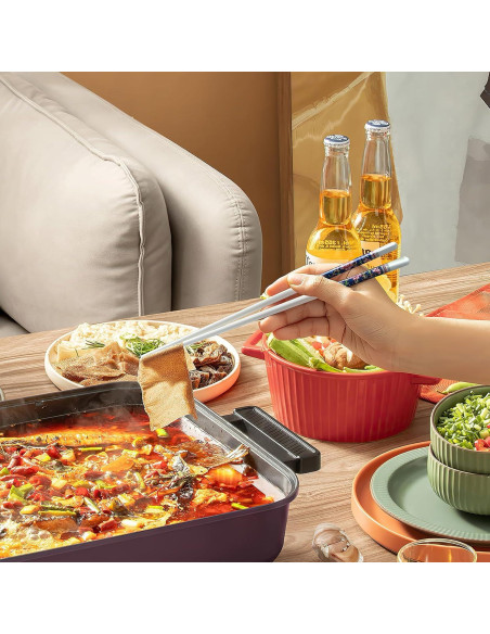 Palillos Reutilizables IQCWOOD Cerámica 24 cm Estilo Clásico