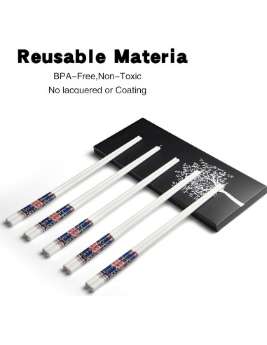 Palillos Reutilizables IQCWOOD Cerámica 24 cm Estilo Clásico