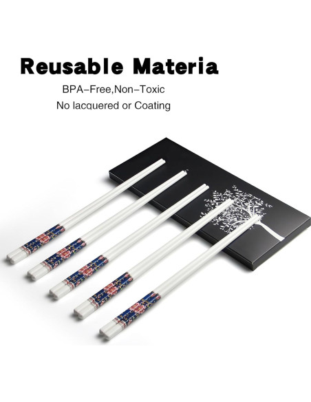 Palillos Reutilizables IQCWOOD Cerámica 24 cm Estilo Clásico