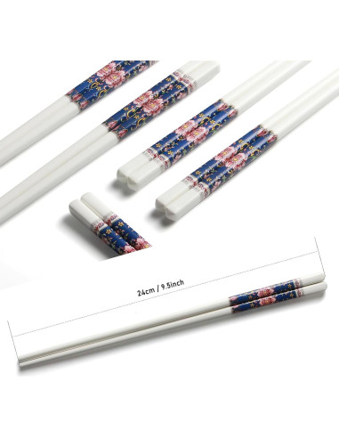 Palillos Reutilizables IQCWOOD Cerámica 24 cm Estilo Clásico