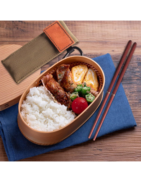 Juego de Palillos Plegables Menolana - Madera Rosa 21 cm