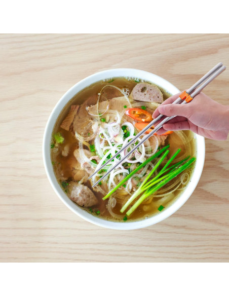 24 Piezas Ayudantes Reutilizables de Palillos Plásticos Negros