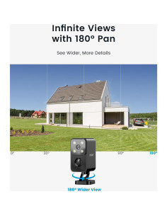 Cámara de Seguridad Inalámbrica ieGeek S3 2K IP65 2