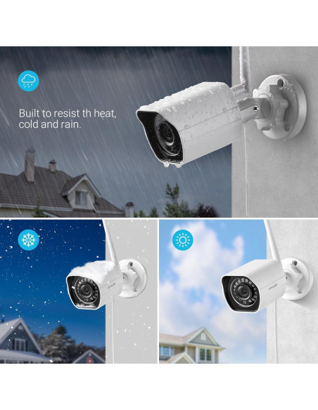 Cámara de Seguridad Zmodo 1080p WiFi Exterior IP65