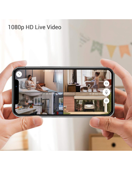 Cámara de Seguridad Zmodo 1080p WiFi Exterior IP65