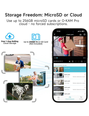 4 Cámaras de Seguridad Inalámbricas RICHCHO 2K Solar IP65