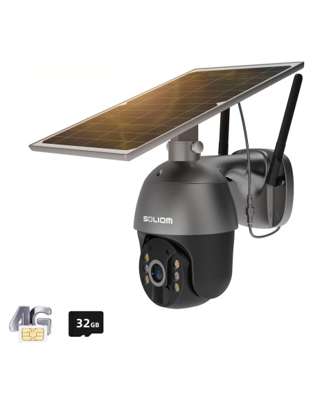Cámara de Seguridad Solar SOLIOM S600 4G LTE 1080p Exterior
