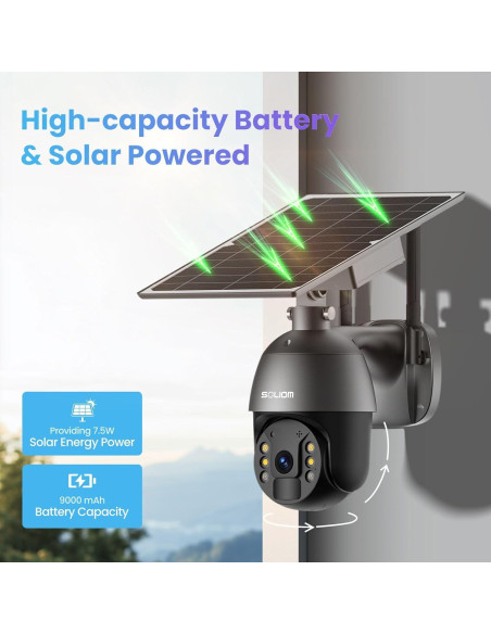 Cámara de Seguridad Solar SOLIOM S600 4G LTE 1080p Exterior