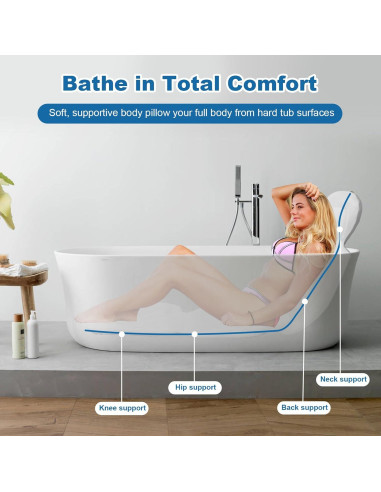 Almohada de Baño de Cuerpo Completo sxiiro 39x16 cm