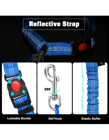 Cinturón de Seguridad para Perros CHZUOBER 2 en 1 Alta Resistencia