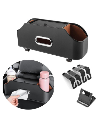 Organizador de Asiento Trasero de Coche WedFeir Negro
