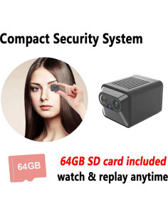 Cámara de Seguridad WKX W-A2 2K con SD 64GB y Batería 100d 2