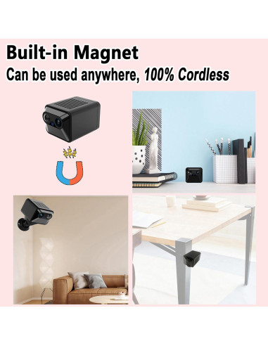 Cámara de Seguridad WKX W-A2 2K con SD 64GB y Batería 100d