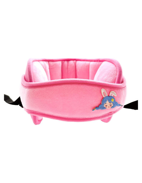 Banda Soporte Cabeza Silla Auto Niños Rosa Caricatura