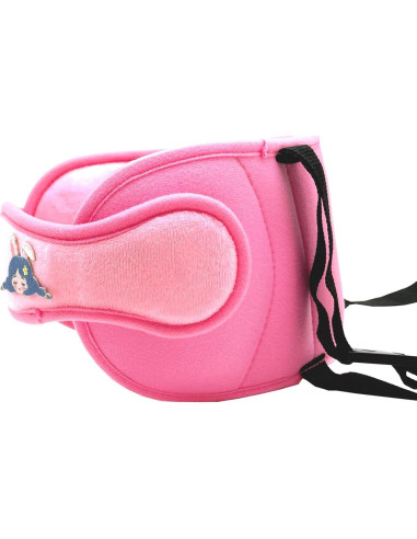 Banda Soporte Cabeza Silla Auto Niños Rosa Caricatura