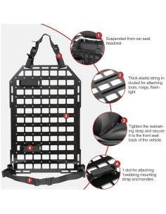 Panel Molle Táctico OEMASSIVE para Vehículos - Organizador 2