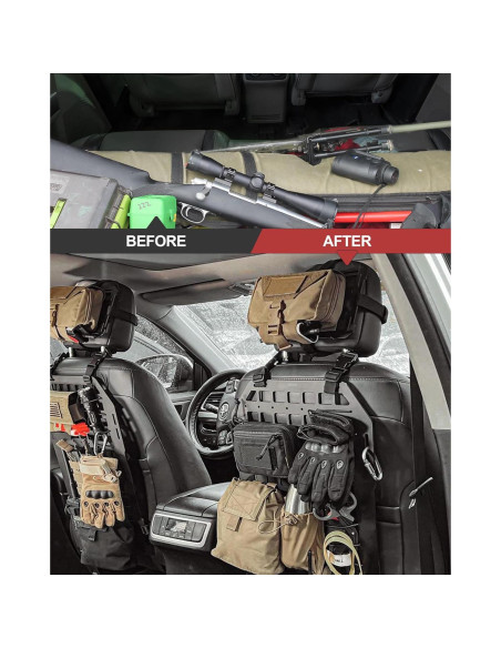 Panel Molle Táctico OEMASSIVE para Vehículos - Organizador