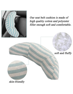 Cojín de Viaje para Coche WenMei Soporte Cuello Niños Verde 2