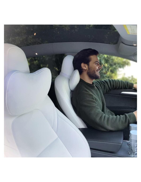 Almohada de Cuello Ajustable TESBEAUTY para Coche - 2 Piezas