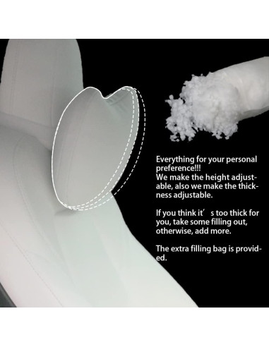 Almohada de Cuello Ajustable TESBEAUTY para Coche - 2 Piezas