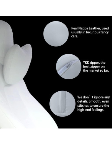 Almohada de Cuello Ajustable TESBEAUTY para Coche - 2 Piezas