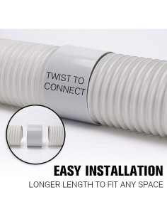 Manguera de Aire Acondicionado Portátil HOXHA 15,24 cm 2