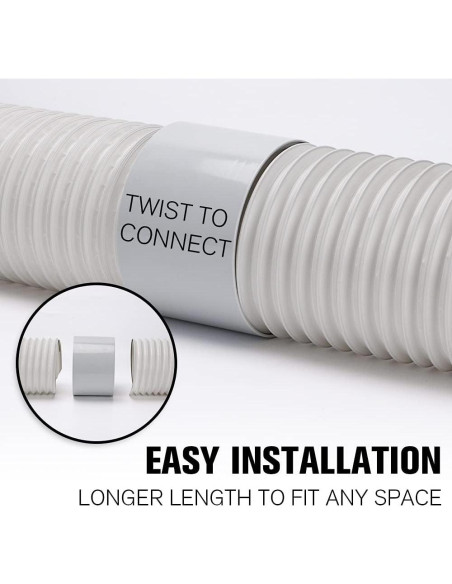 Manguera de Aire Acondicionado Portátil HOXHA 15,24 cm