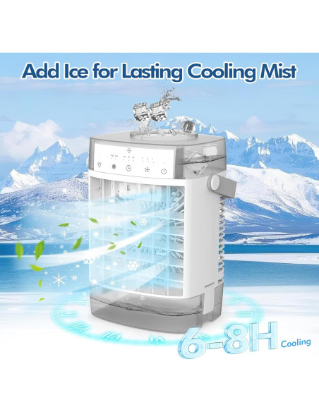 Acondicionador de Aire Portátil BriteZen 1.3kg 3 Velocidades