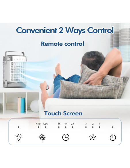 Acondicionador de Aire Portátil BriteZen 1.3kg 3 Velocidades