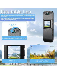 Cámara Corporal HD 1080P FUXGZ con Tarjeta SD 32GB 2