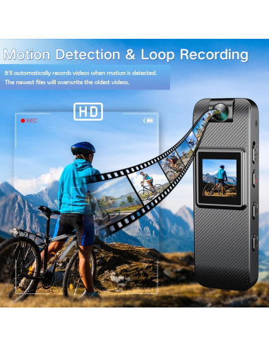 Cámara Corporal HD 1080P FUXGZ con Tarjeta SD 32GB