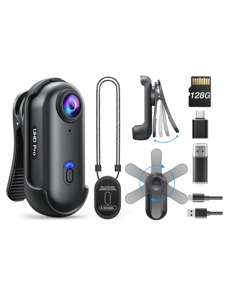 Cámara Corporal Mini BOBLOV W4 1080P 128GB Ligera