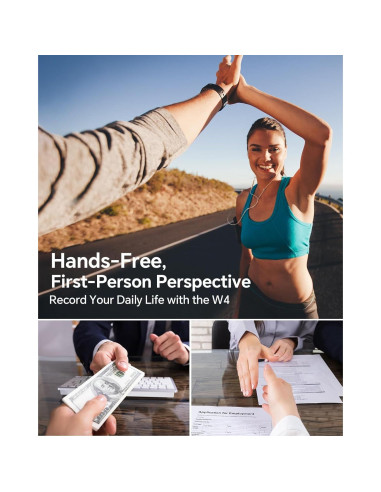 Cámara Corporal Mini BOBLOV W4 1080P 128GB Ligera