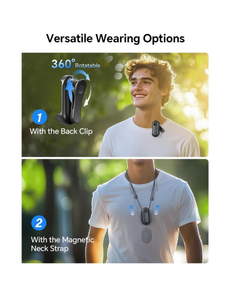 Cámara Corporal Mini BOBLOV W4 1080P 128GB Ligera