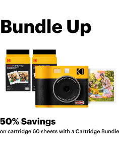 KODAK Mini Shot 3 ERA Cámara Instantánea + Impresora Amarillo 2